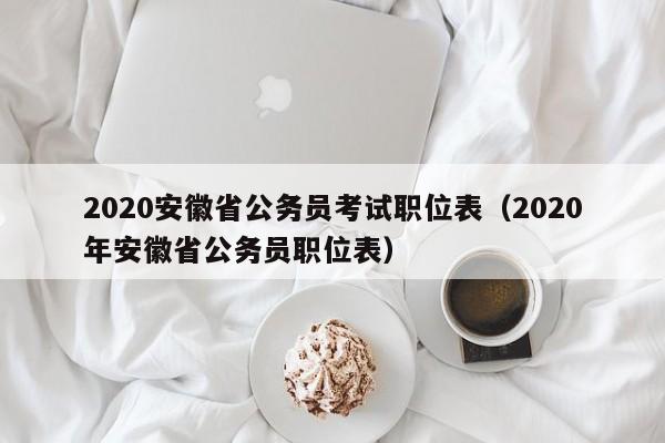 2020安徽省公务员考试职位表（2020年安徽省公务员职位表）