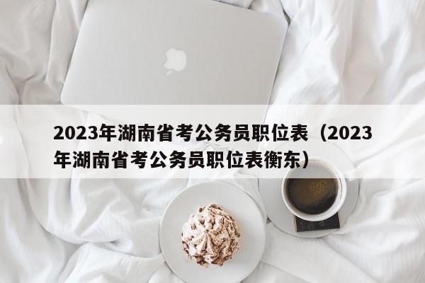 2023年湖南省考公务员职位表（2023年湖南省考公务员职位表衡东）